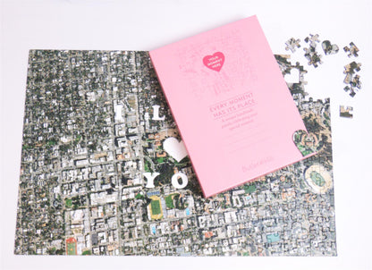 I Love You - Hometown US Map Puzzle (Satellite & Topographic)