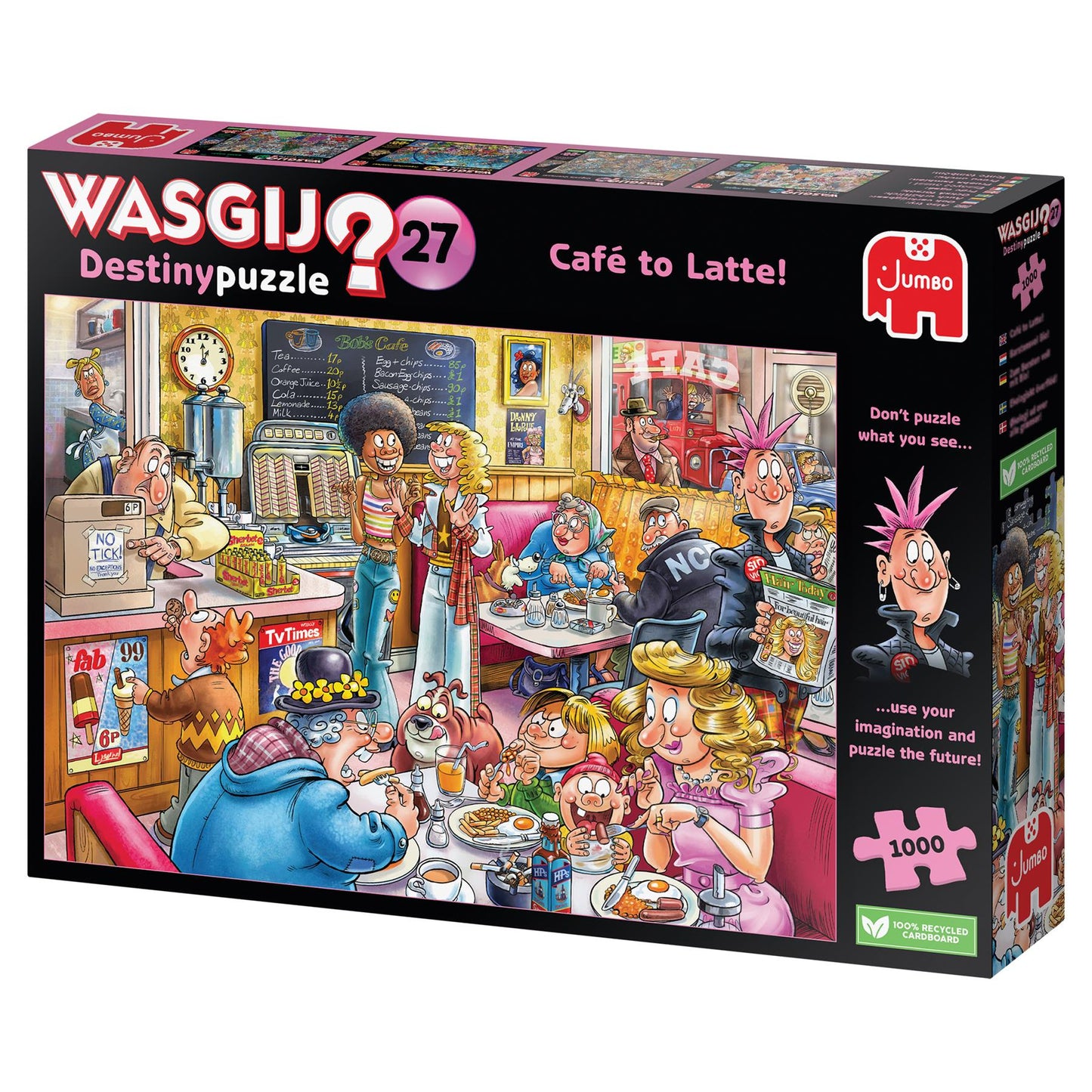 Wasgij Destiny 27 Cafe to Latte 1000 Piece Jigsaw Puzzle