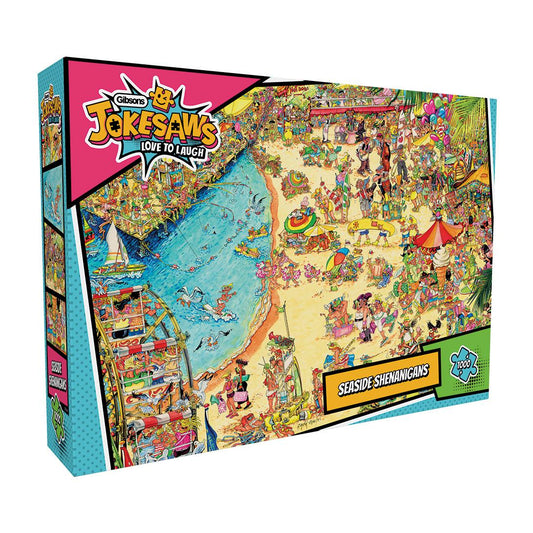 Jokesaws Seaside Shenanigans 1000 Piece Jigsaw Puzzle