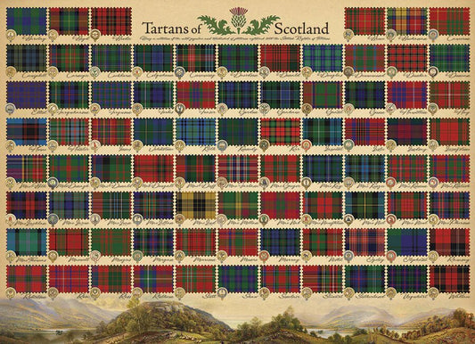 Tartans of Scotland 1000 Piece Jigsaw
