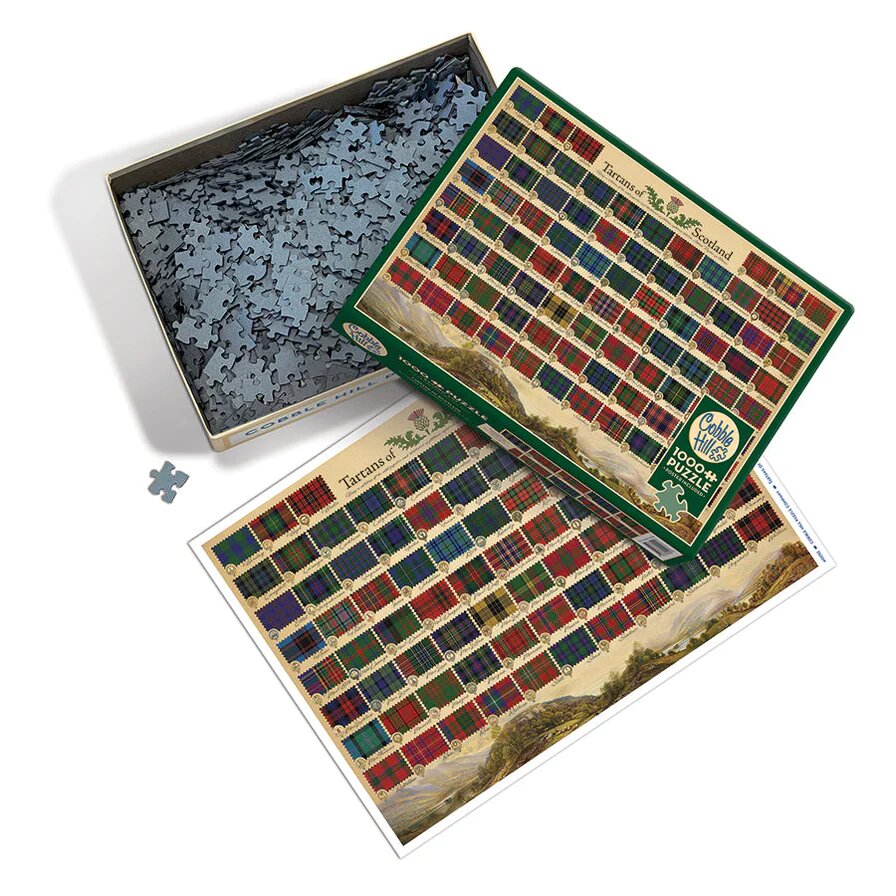 Tartans of Scotland 1000 Piece Jigsaw
