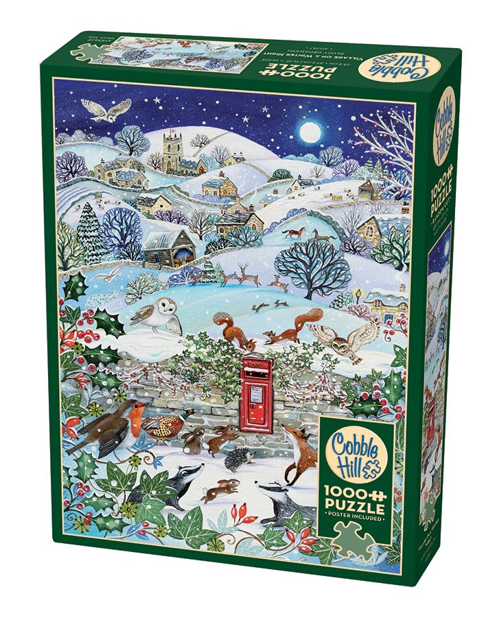 Village on a Winter Night  1000 Piece Jigsaw Puzzle
