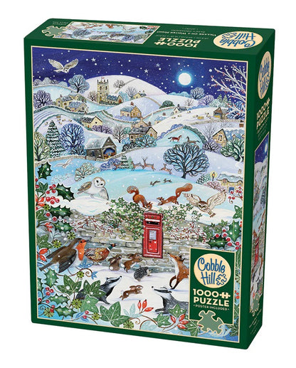 Village on a Winter Night  1000 Piece Jigsaw Puzzle