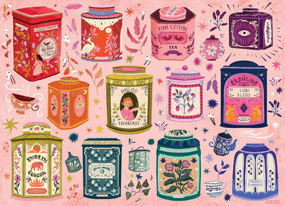 Tea Tin Treasures  1000 Piece Jigsaw Puzzle