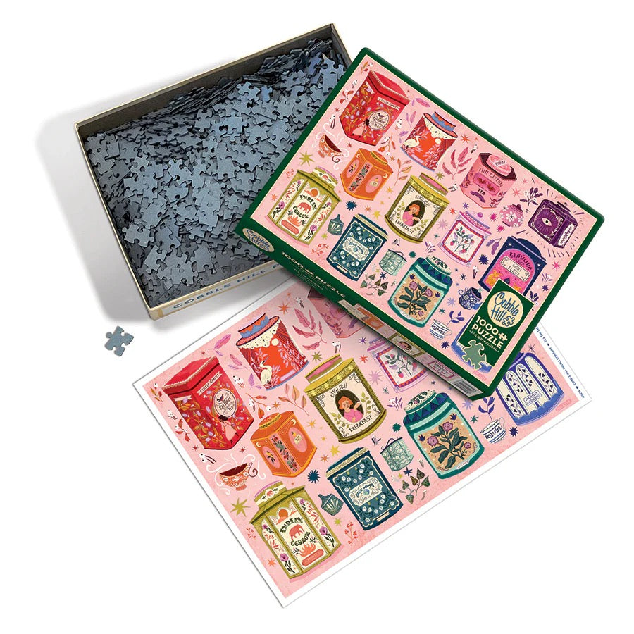 Tea Tin Treasures  1000 Piece Jigsaw Puzzle