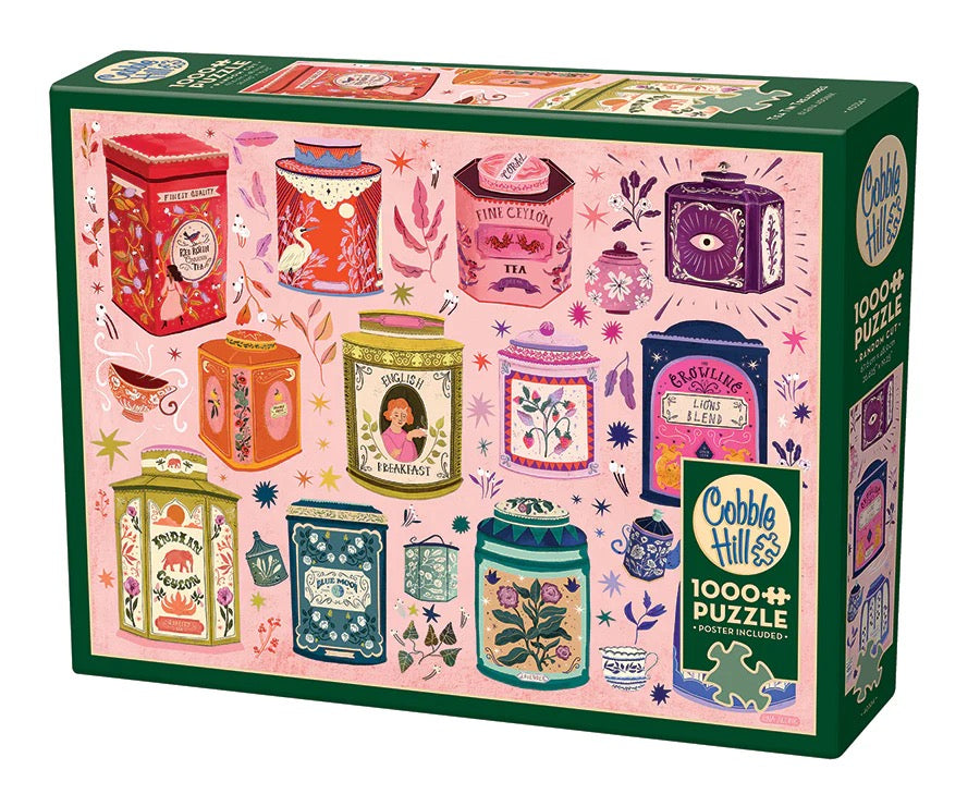 Tea Tin Treasures  1000 Piece Jigsaw Puzzle
