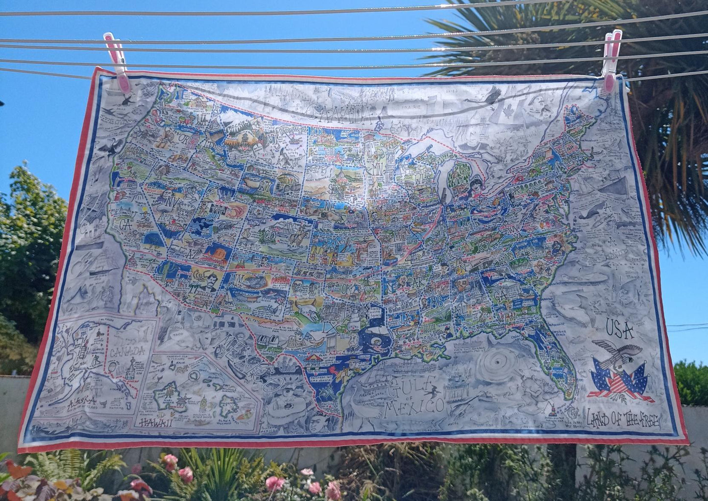 Tim Bulmer's USA Map Jigsaw & Tea Towel Gift Bundle