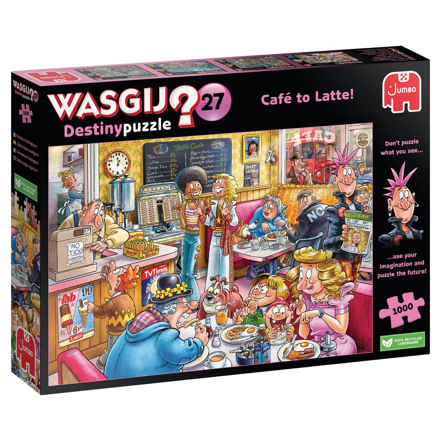 Wasgij Destiny 27 Cafe to Latte 1000 Piece Jigsaw Puzzle