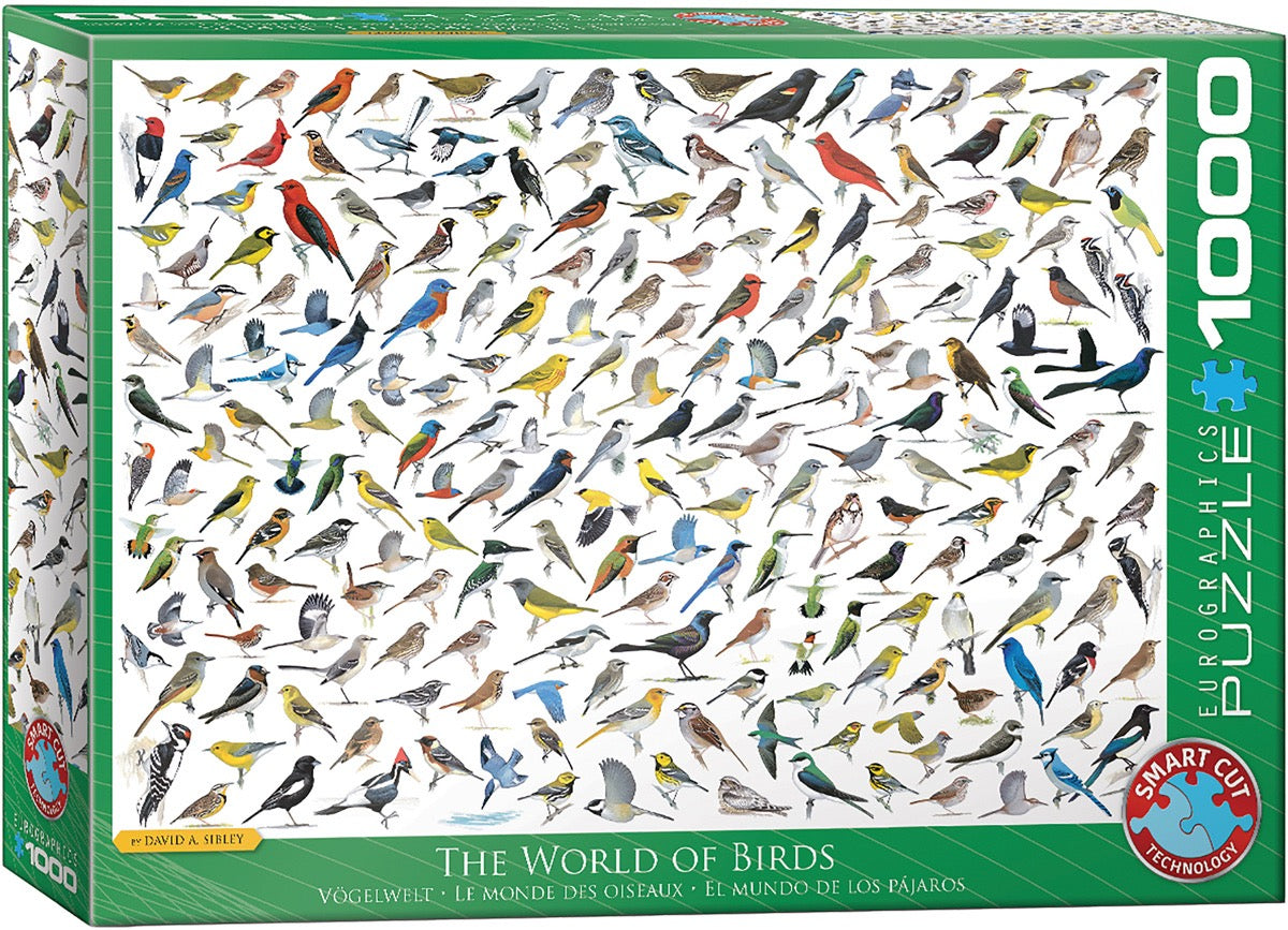 The World of Birds by David Sibley 1000 Piece Jigsaw Puzzle
