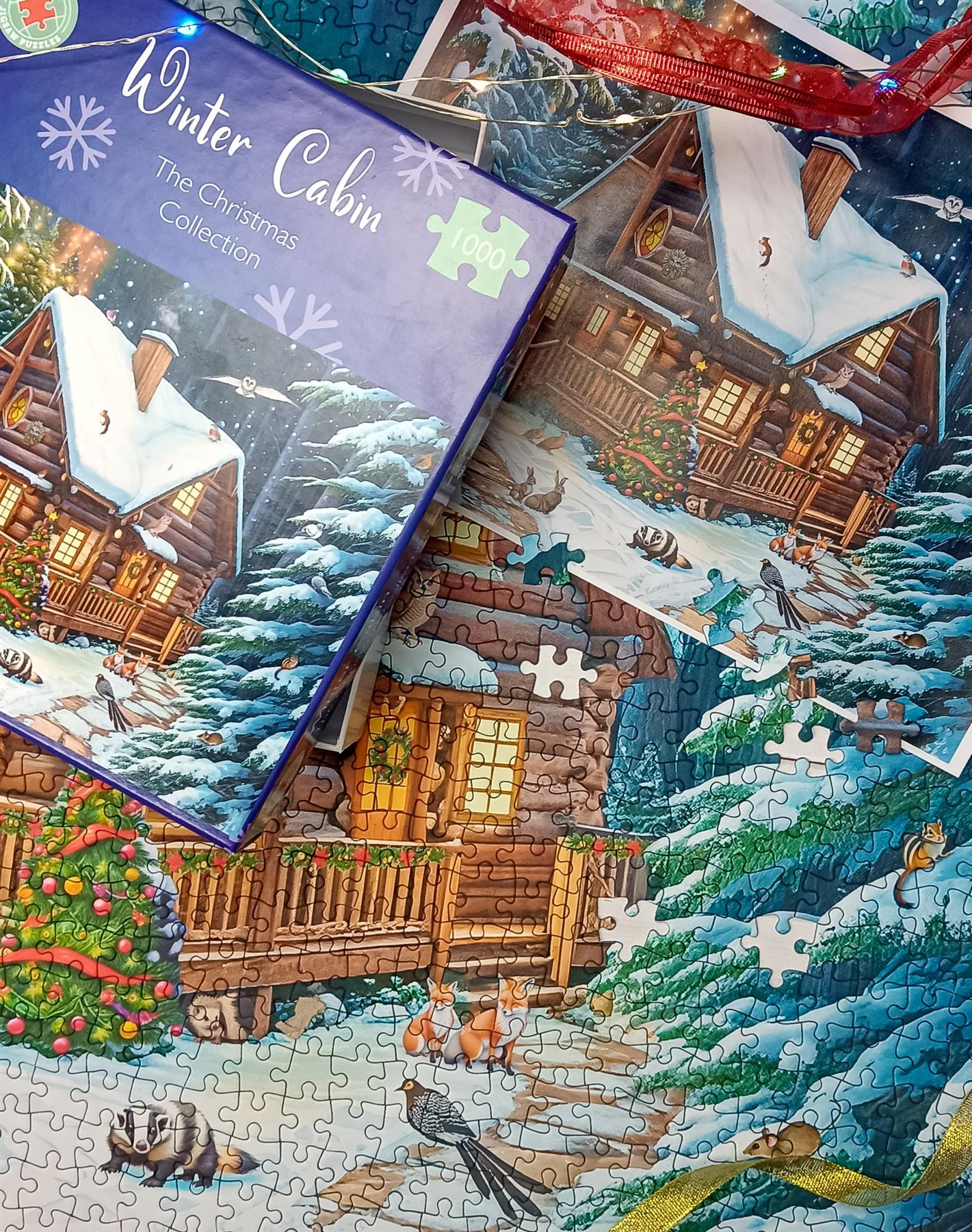 Winter Cabin 1000 Piece Jigsaw Puzzle