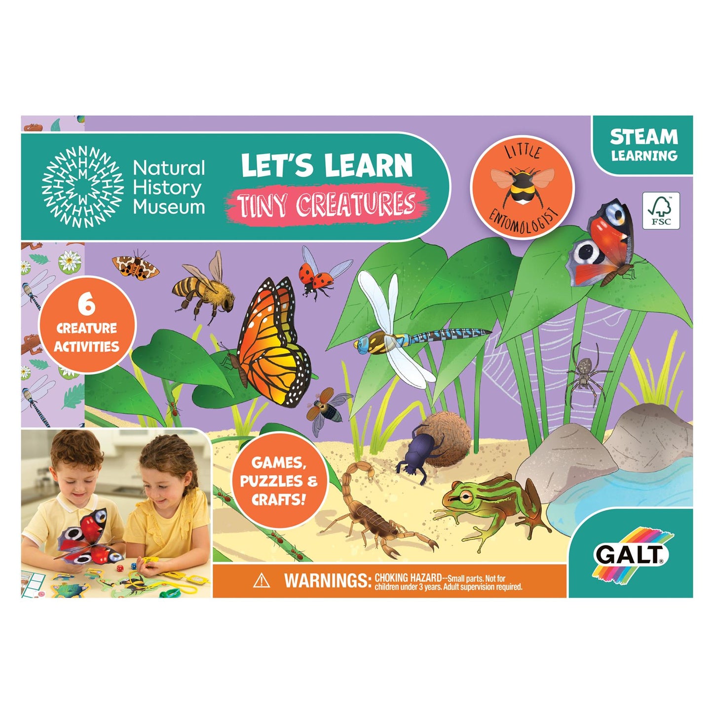 Natural History Museum Let's Learn Tiny Creatures Activity Pack