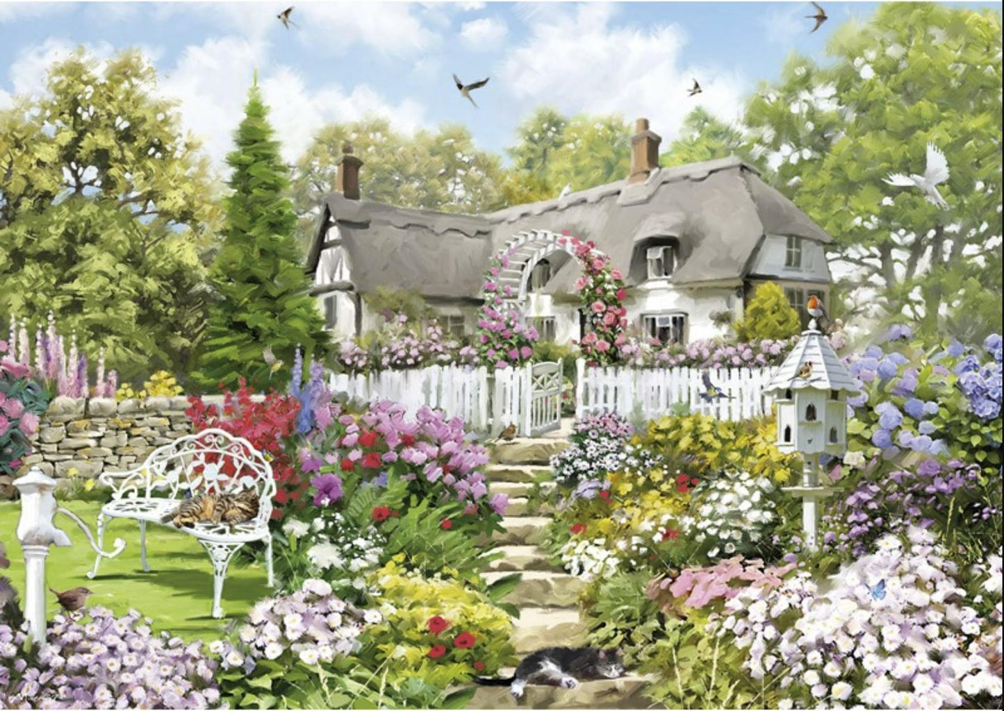 Country Cottage 1000 Piece Jigsaw Puzzle