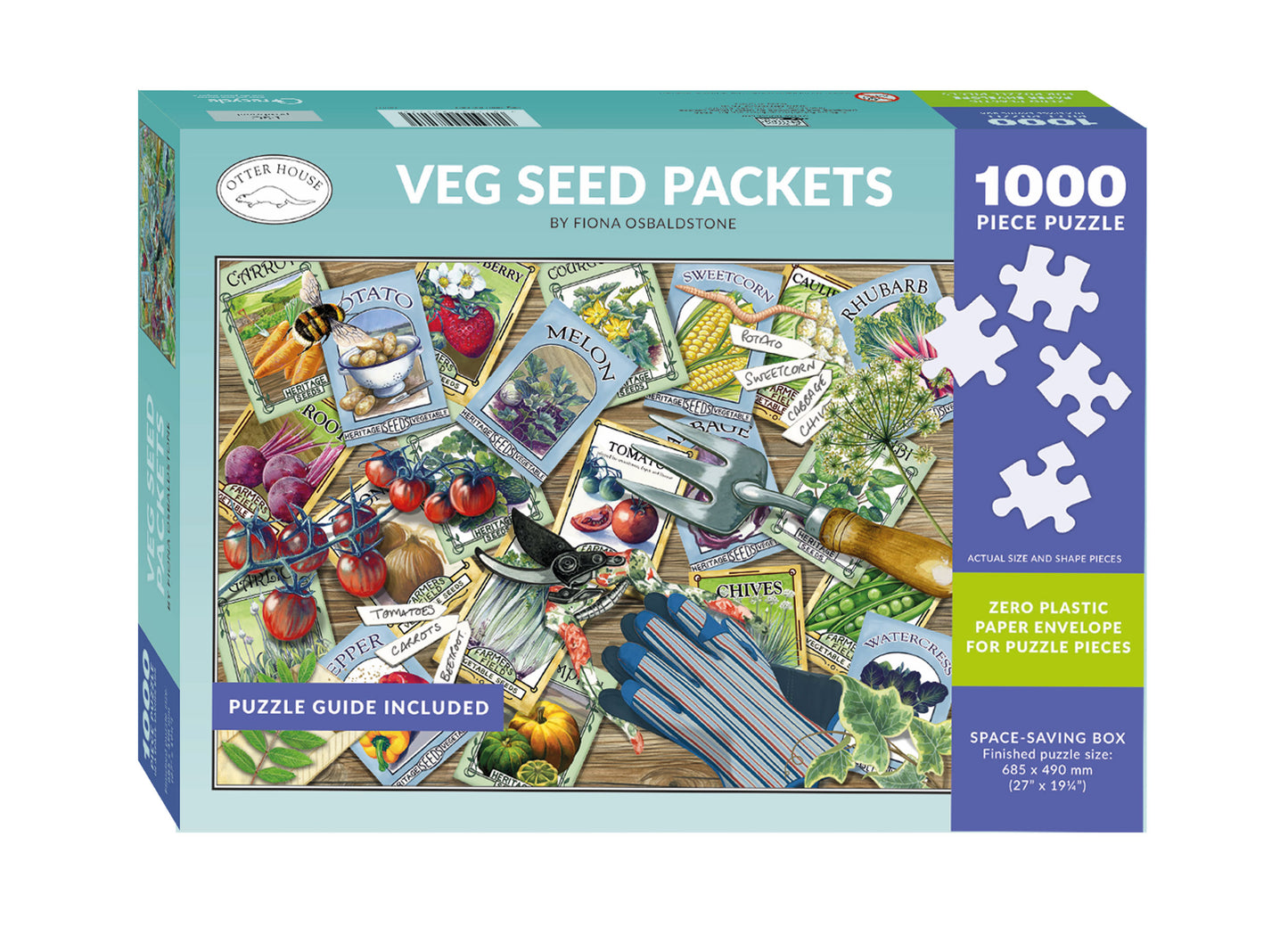 Veg Seed Packets 1000 Piece Jigsaw Puzzle