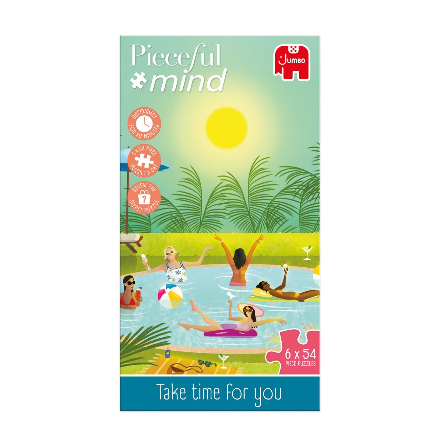 Pieceful Mind - Take time for you Jigsaw Set (7 x 54 Piece  Puzzles)