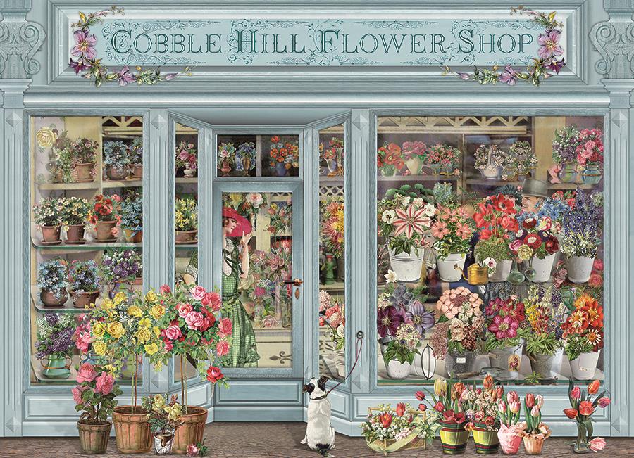 Parisien Flower Shop 1000 Piece Jigsaw Puzzle