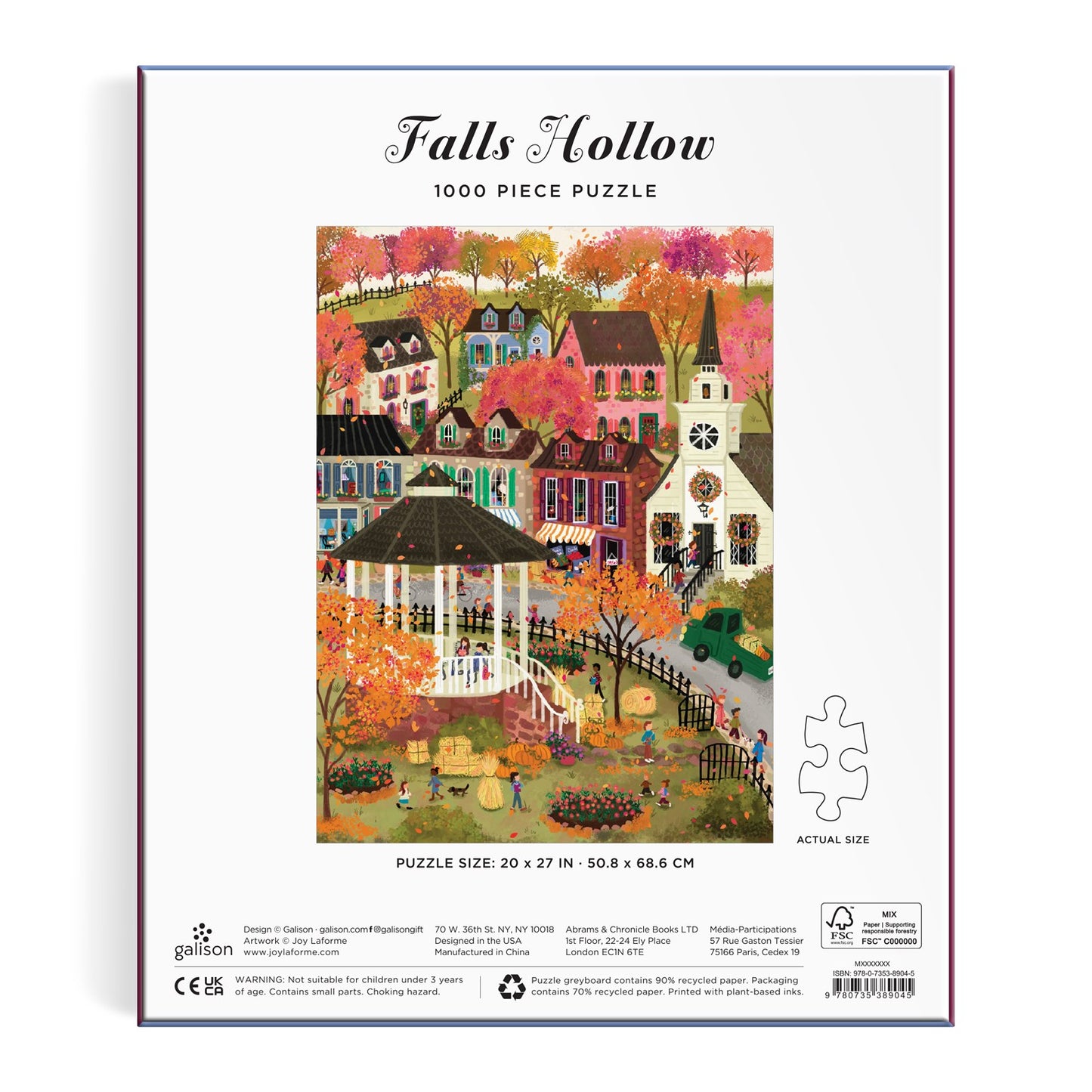 Joy Laforme Falls Hollow 1000 Piece Jigsaw Puzzle