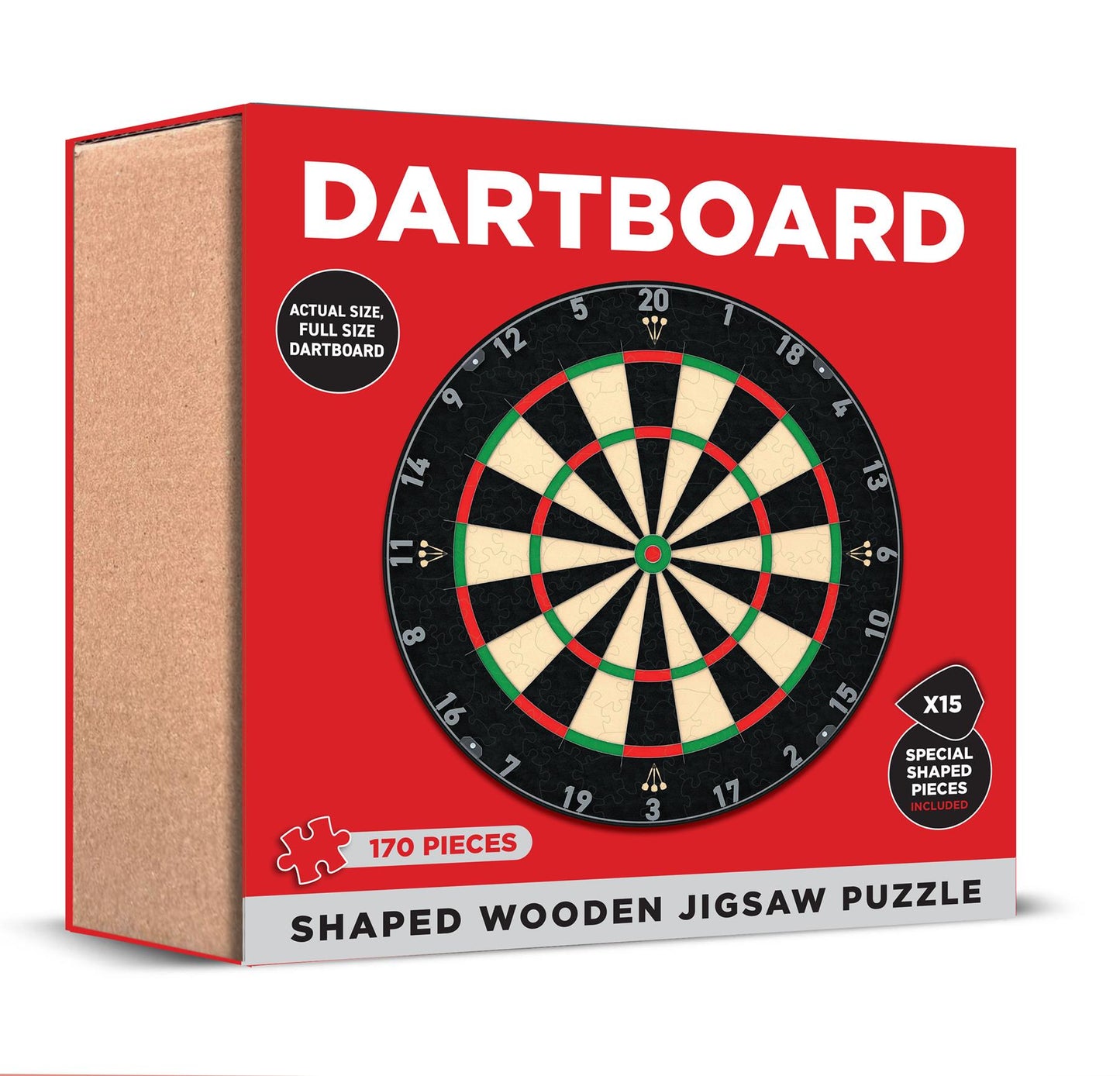 Dartboard 170 Piece Shape Wooden Jigsaw Puzzle
