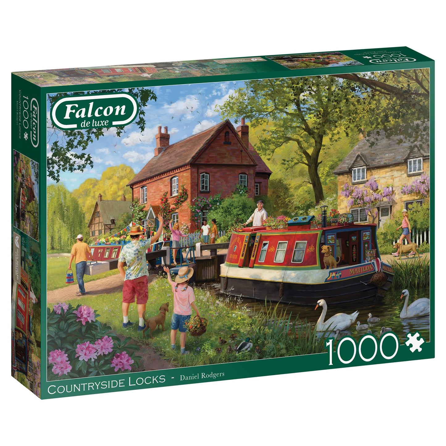 Falcon de luxe  Countryside Locks 1000 Piece Jigsaw Puzzle