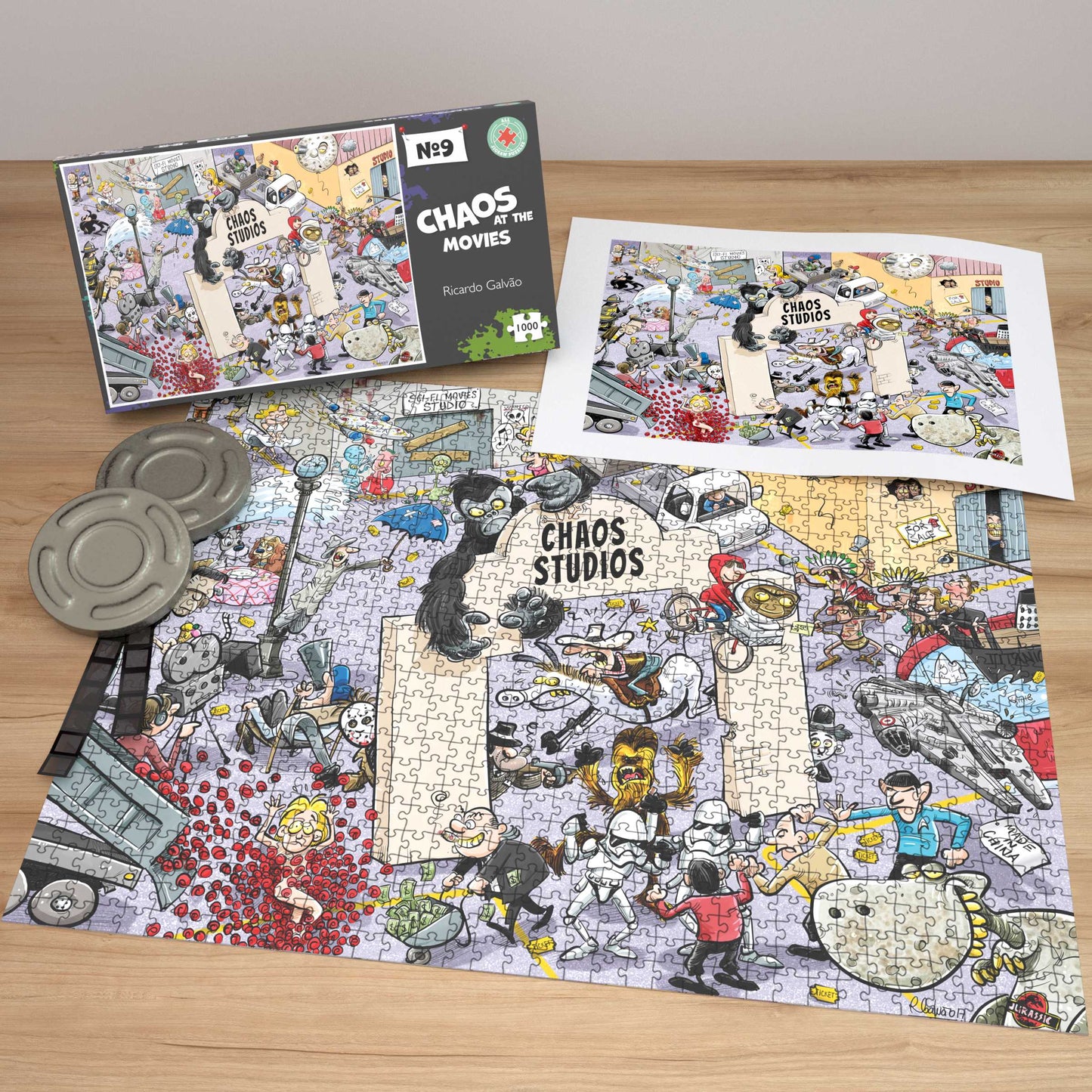Chaos at the Movies - No.9 1000 Piece Jigsaw Puzzle