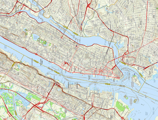 New York City Map 1000 Piece Jigsaw Puzzle