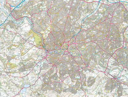 Bristol City Map 1000 Piece Jigsaw Puzzle