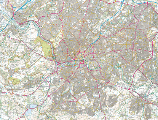 Bristol City Map 1000 Piece Jigsaw Puzzle