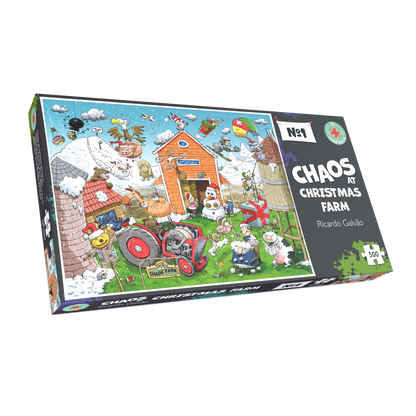 Christmas at Chaos Farm - No.1 1000 or 500 Piece Jigsaw Puzzle
