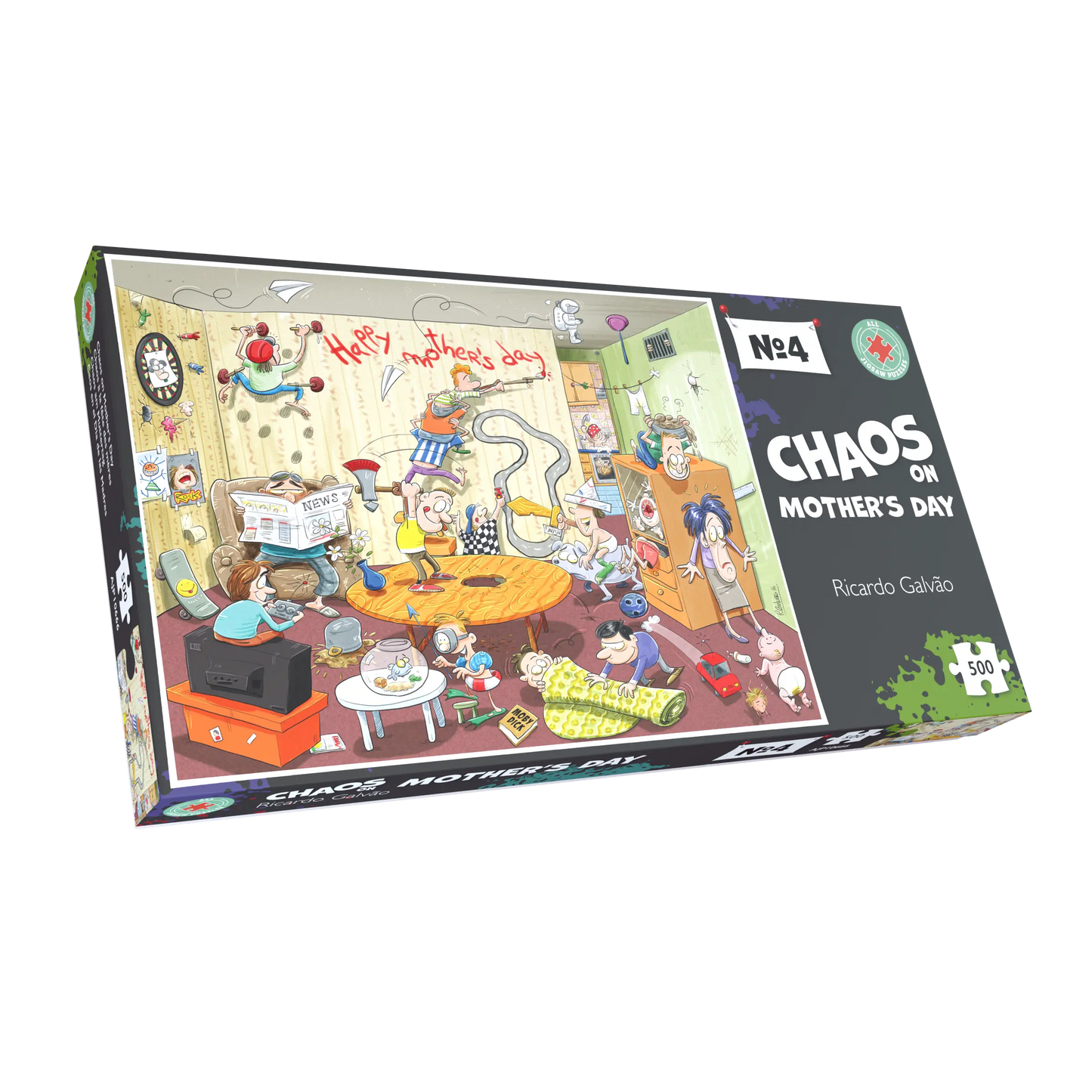 Chaos on Mother's Day - No.4 1000 or 500 Piece Jigsaw Puzzle