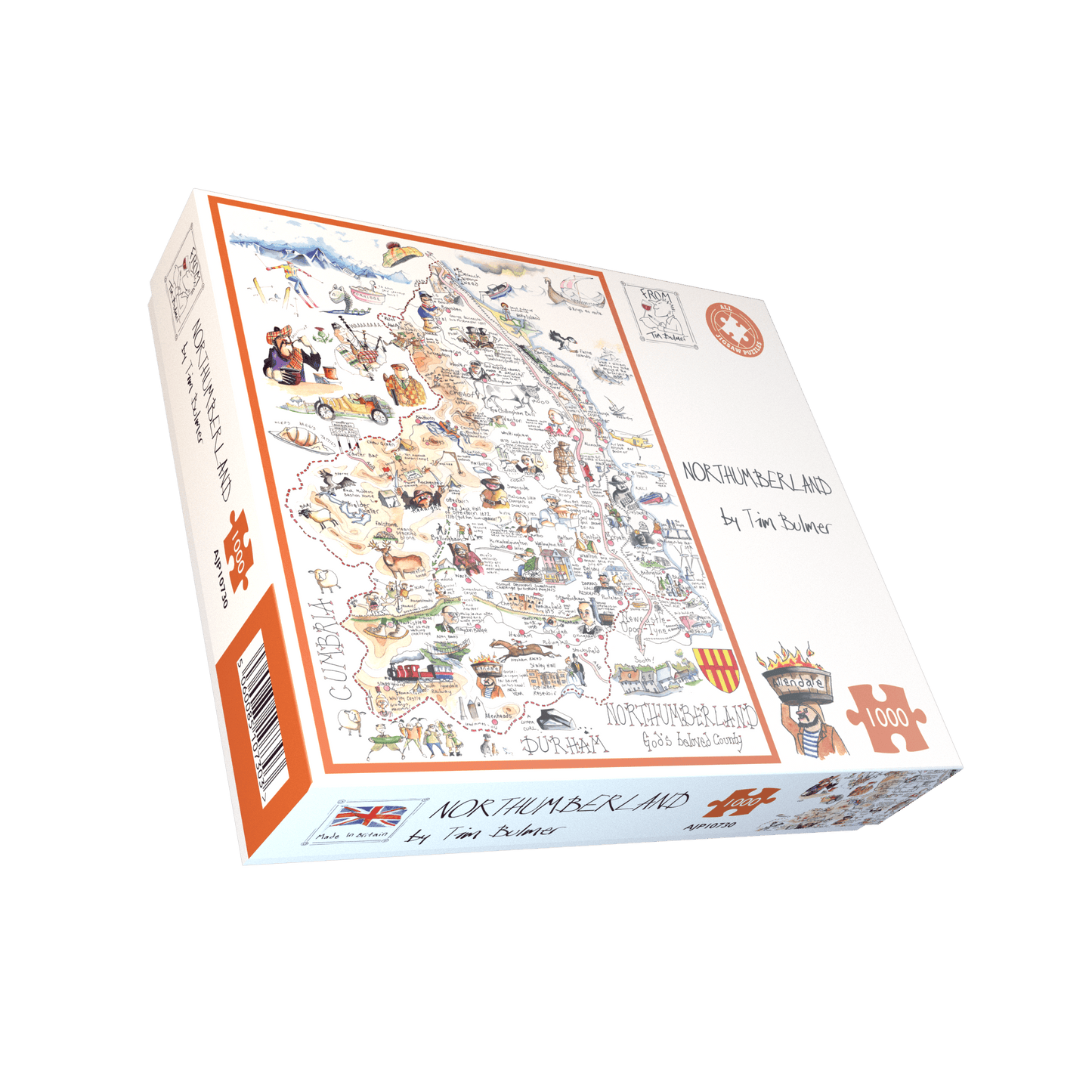 Tim Bulmer's Northumberland Jigsaw & Tea Towel Gift Bundle