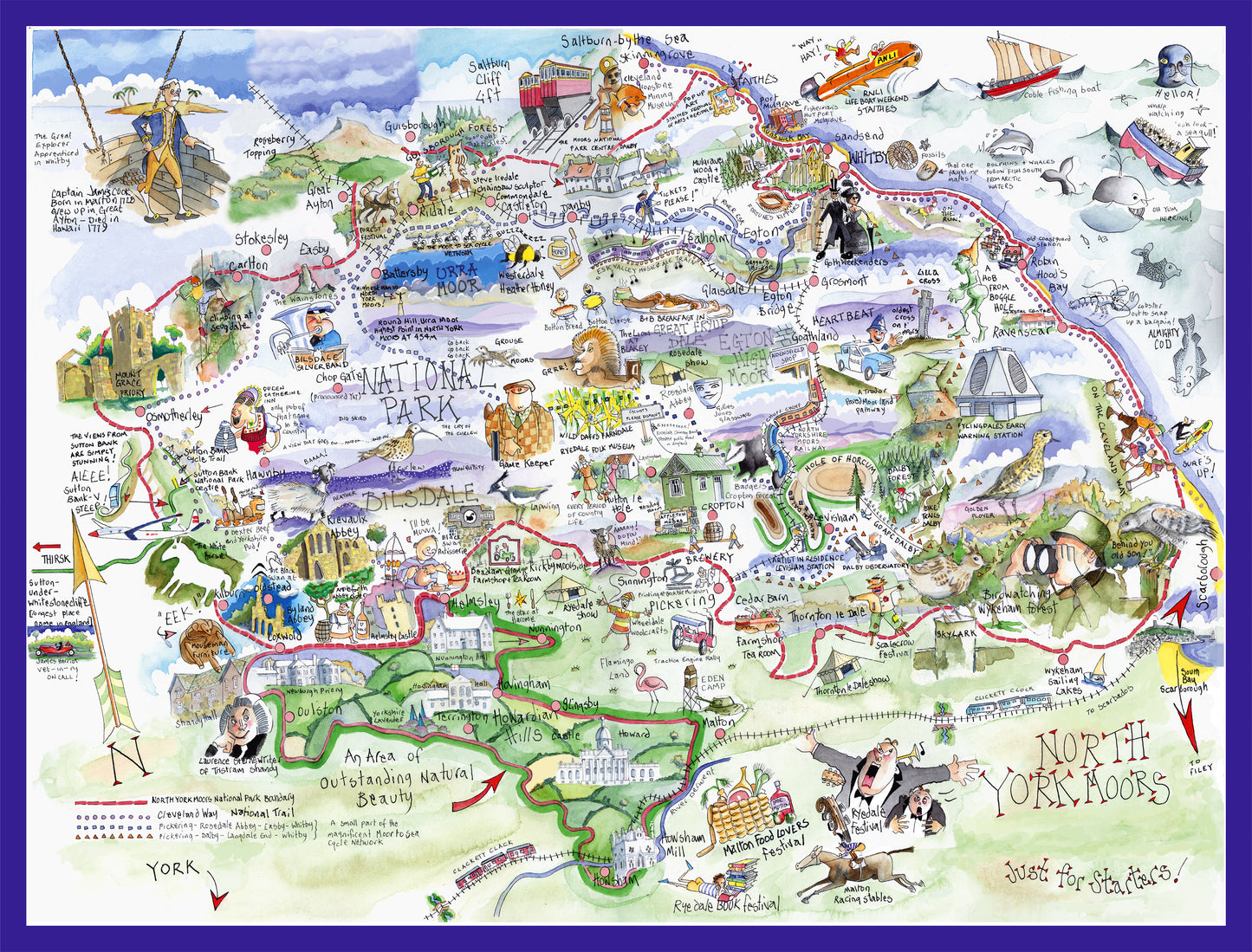 Map of Gloucestershire - Tim Bulmer 1000 Piece Jigsaw Puzzle
