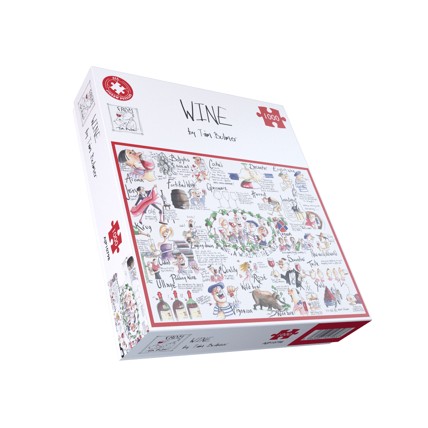 Cheese & Wine 2 x 1000 Piece Jigsaw Puzzle Bundle