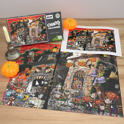 Chaos on Halloween - No.17 1000 or 500 Piece Jigsaw Puzzles