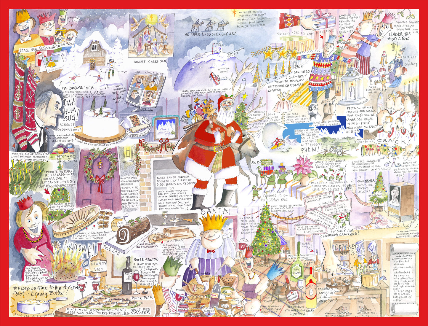 Tim Bulmer Christmas - 300 Piece Wooden Puzzle