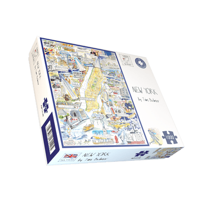 Map of New York City - Tim Bulmer 1000 Piece Jigsaw Puzzle