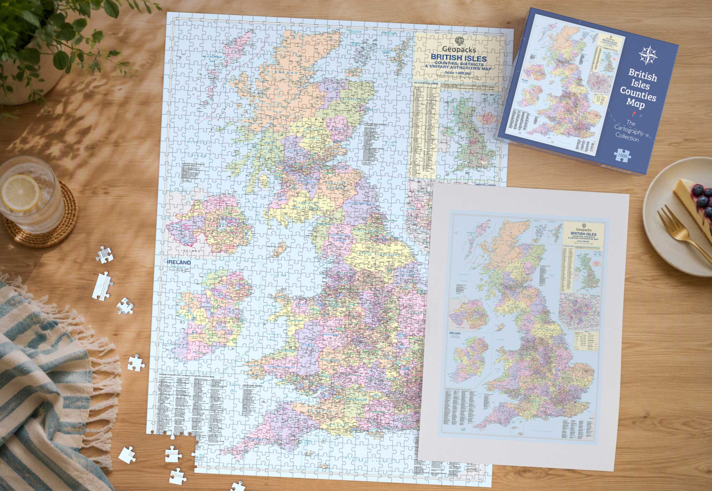 British Isles County Map 1000 Piece Jigsaw Puzzle – All Jigsaw Puzzles