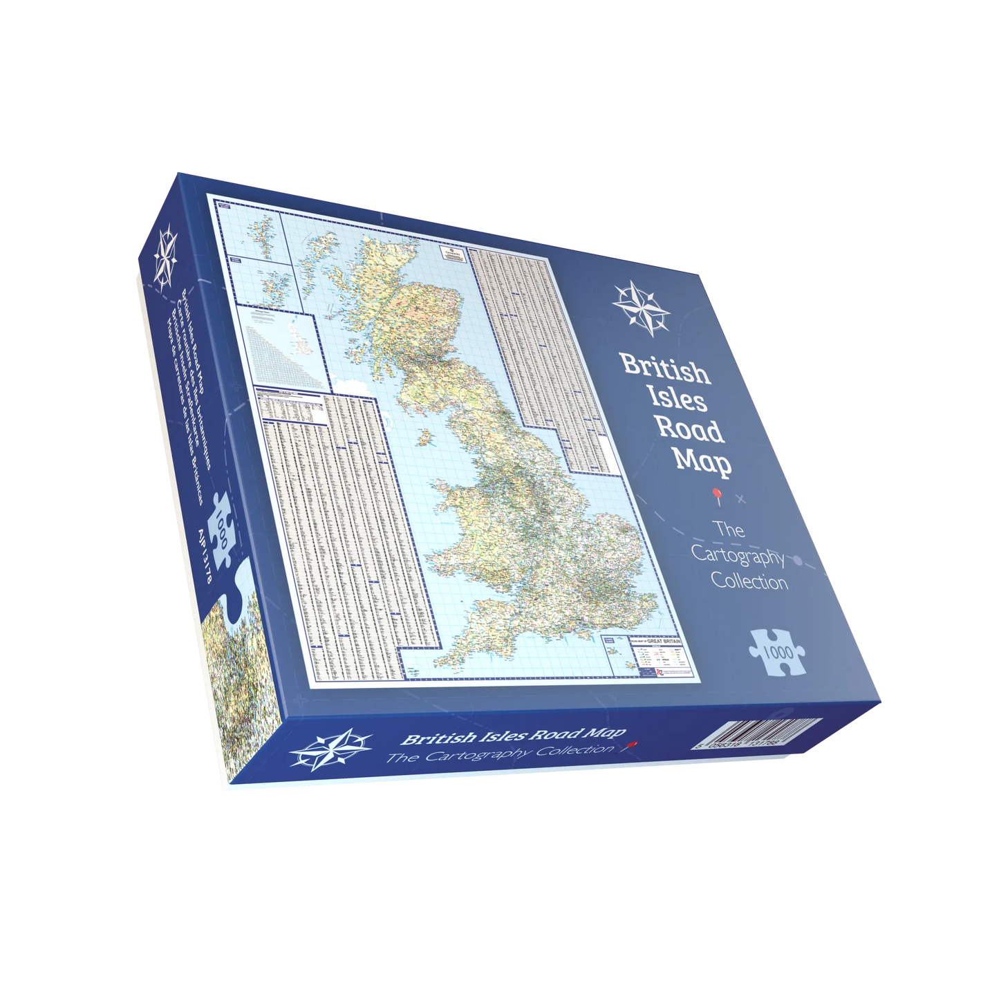 British Isles Road Map 1000 Piece Jigsaw Puzzle