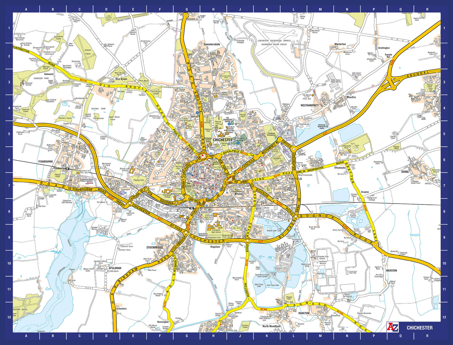 A-Z Map of Chichester 1000 Piece Jigsaw