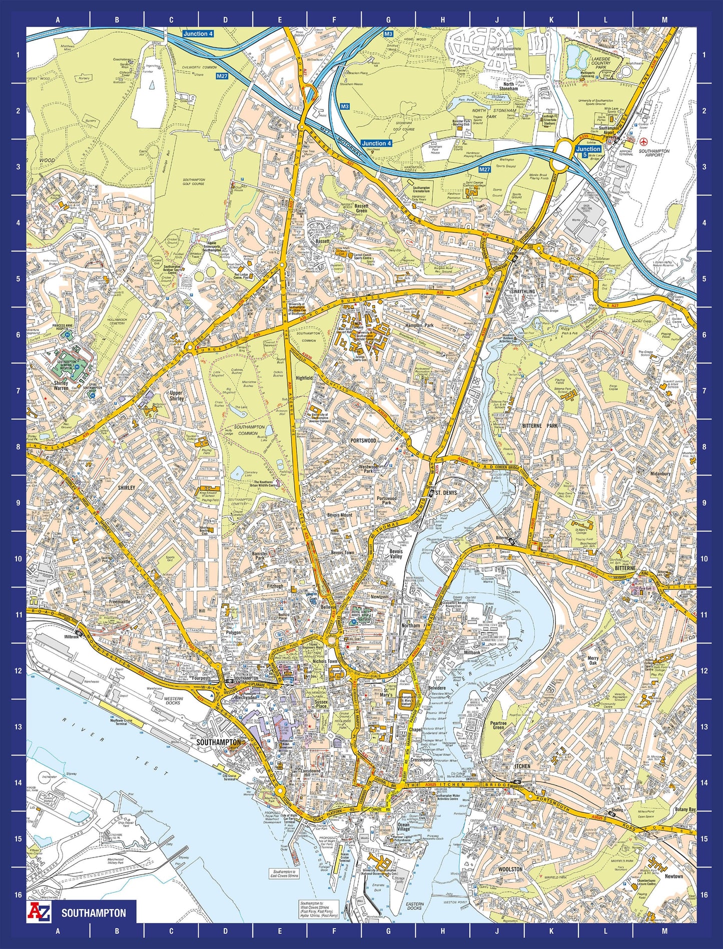A-Z Map of Southampton 1000 Piece Jigsaw