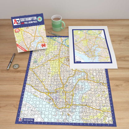 A-Z Map of Southampton 1000 Piece Jigsaw