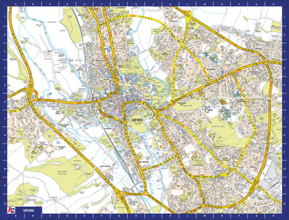A-Z Map of Oxford 1000 Piece Jigsaw
