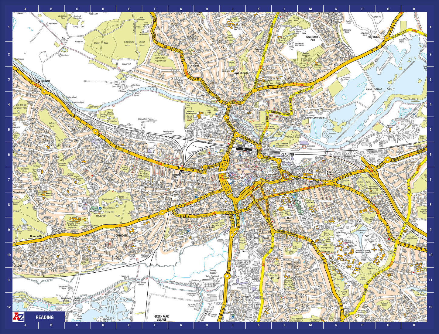 A-Z Map of Reading 1000 Piece Jigsaw