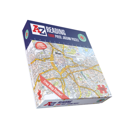 A-Z Map of Reading 1000 Piece Jigsaw