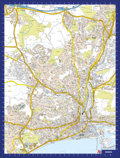 A-Z Map of Swansea 1000 Piece Jigsaw