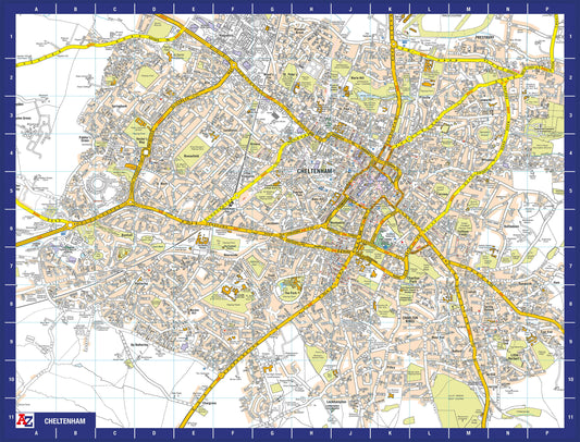 A-Z Map of Cheltenham 1000 Piece Jigsaw