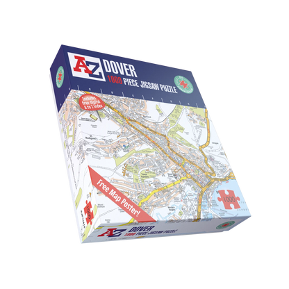 A-Z Map of Dover 1000 Piece Jigsaw