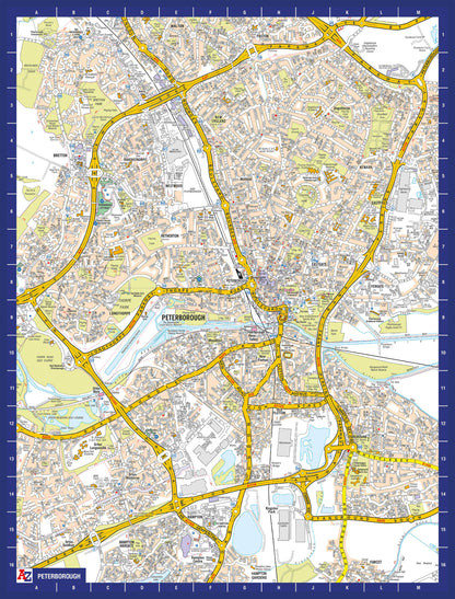 A-Z Map of Peterborough 1000 Piece Jigsaw