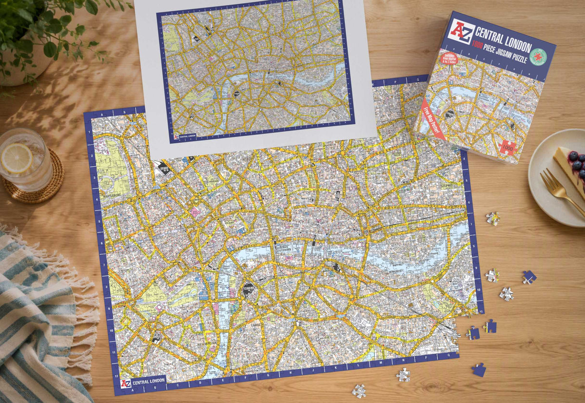 A-Z Map of London 1000 or 300 Piece Jigsaw