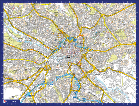 A-Z Map of Leeds 1000 Piece Jigsaw