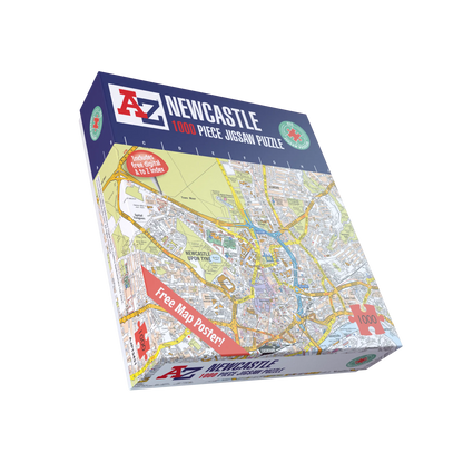 A-Z Map of Newcastle 1000 Piece Jigsaw