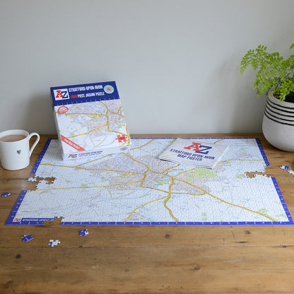 A to Z Map of Stratford-upon-Avon 1000 Piece Jigsaw
